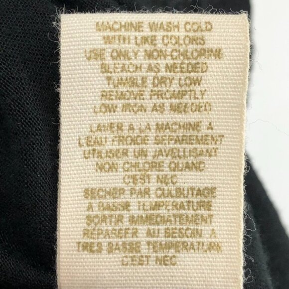 Free People Beach Striped ShortSleeve RoundNeck Top w Black Ruffle Peplum Hem XS - Picture 9 of 14